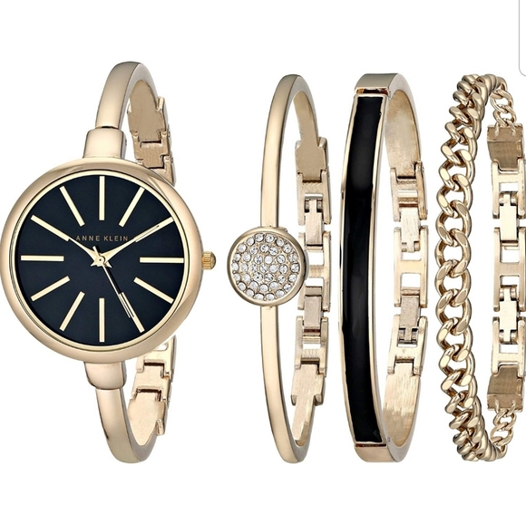Anne Klein Gold Ladies Watch Set - Picture 4 of 5